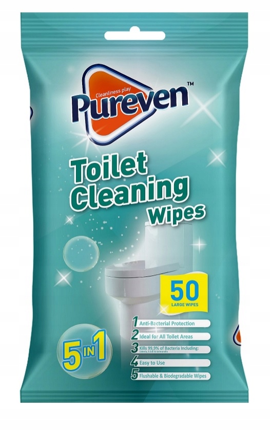 

Pureven Chusteczki Czyszczące Wc Toalety 50szt