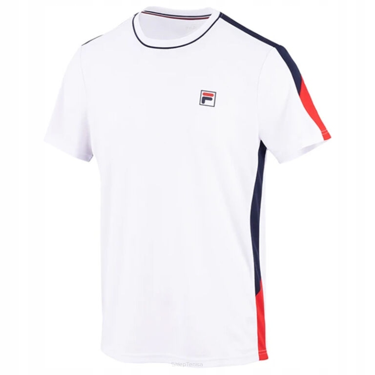 Koszulka tenisowa Fila T-shirt Gabriel biała r.M