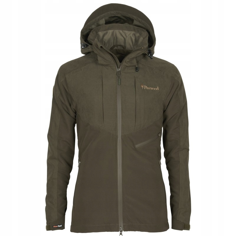 Pinewood Kurtka Damska Caribou Hunt Extreme Suede Brown/d.olive Xs 3984