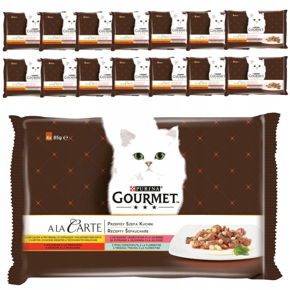 Levně Purina Gourmet Ala Carte Mokré Krmivo Pro Kočky Recepty Šéfkuchaře 60x85g
