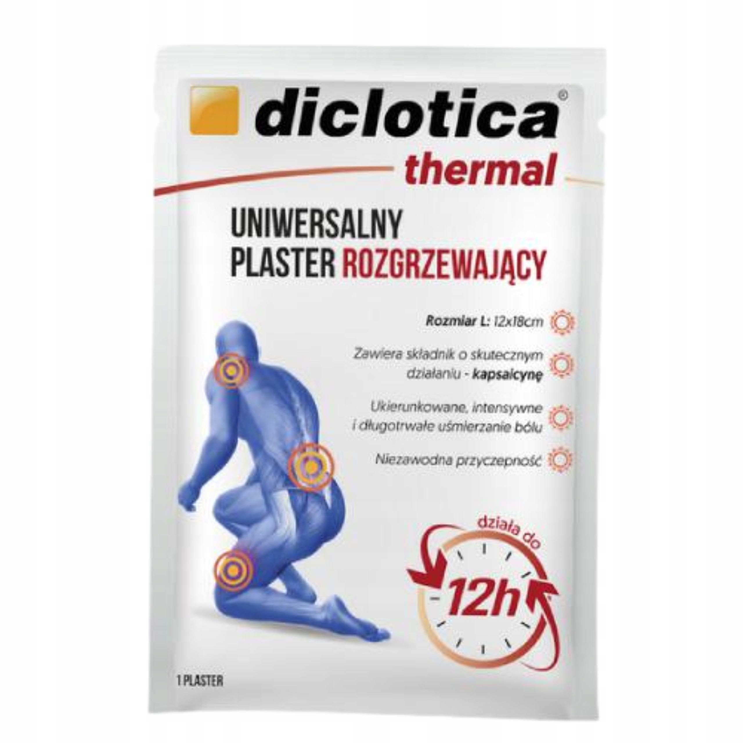 

Plaster rozgrzewający 12*18cm Doclotica