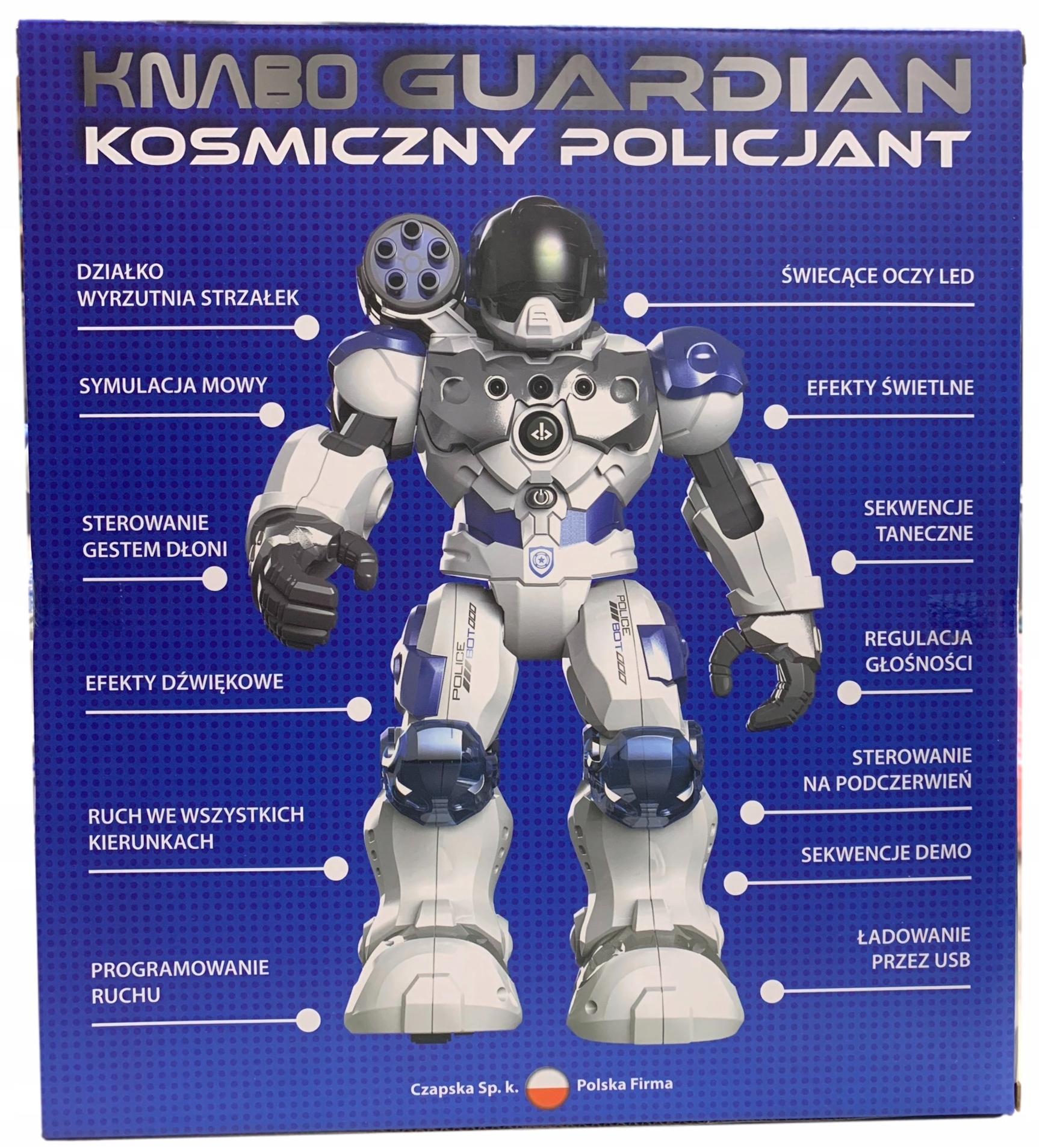MADEJ Robot Knabo Guardian - Kosmiczny Policjant Rodzaj do programowania i kodowania