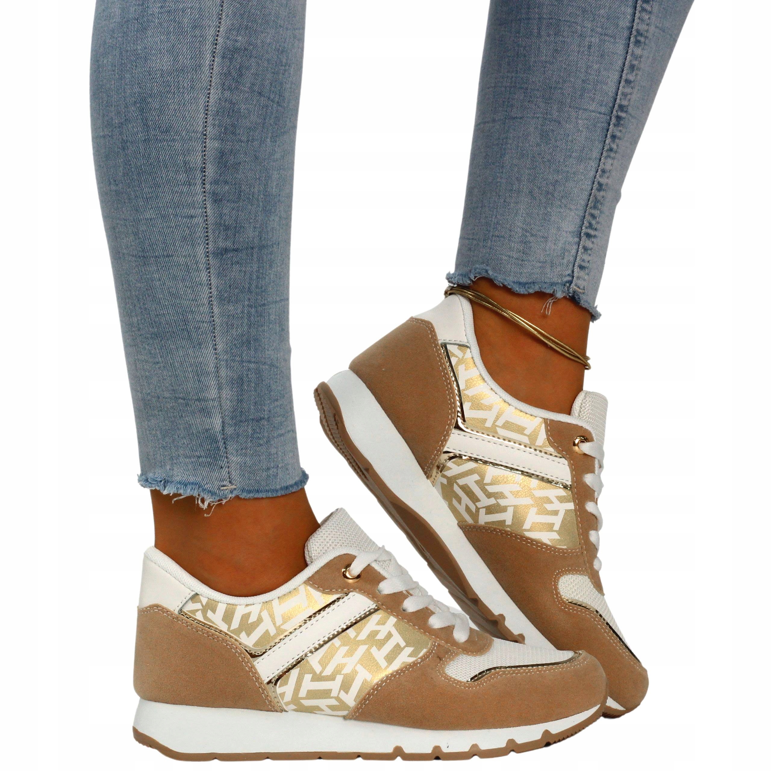 BUTY DAMSKIE SPORTOWE SNEAKERSY OBUWIE WIĄZANE Kod producenta 70LDLJWHITE