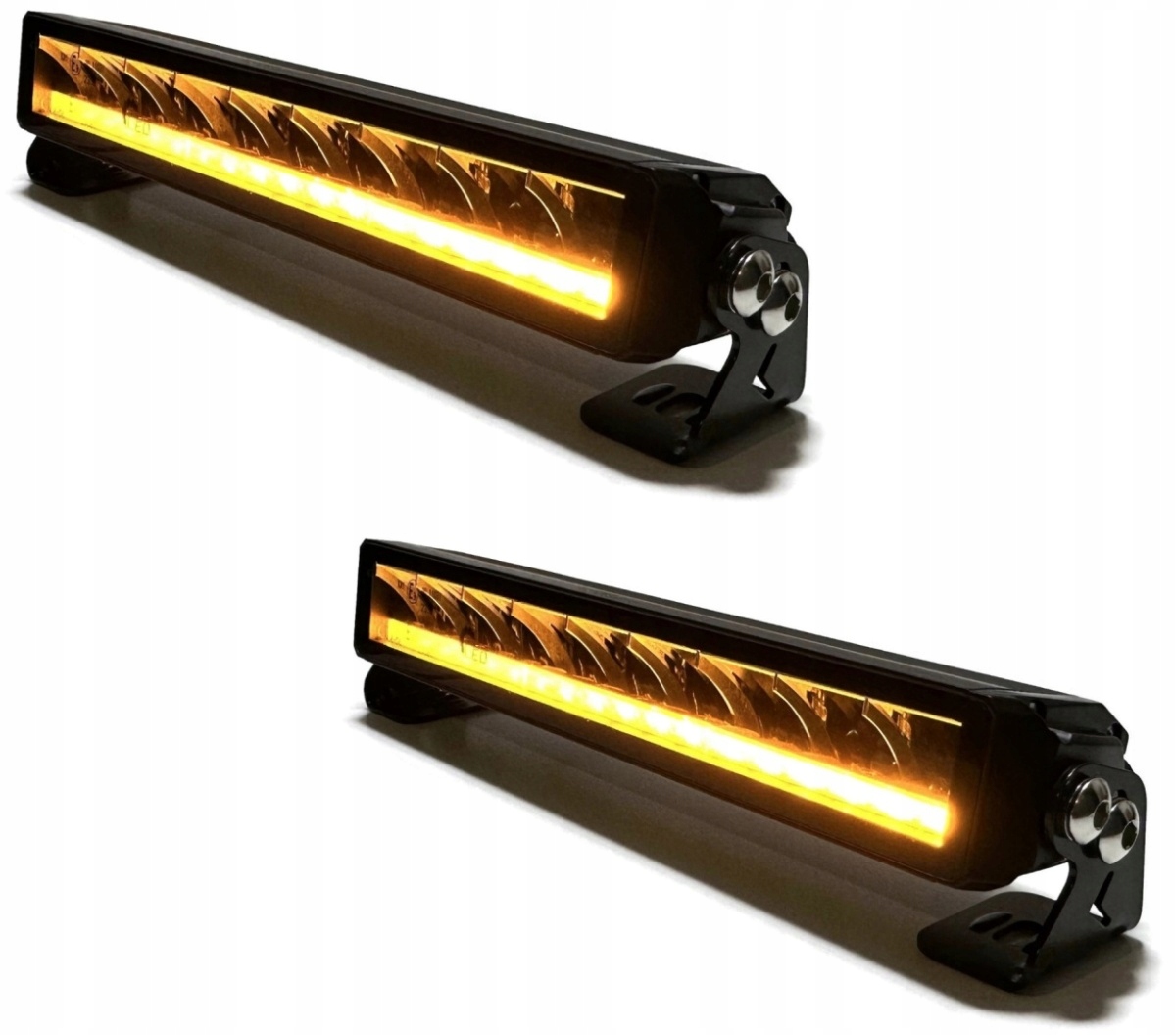 2x dálkově ovládaný silniční halogen 9 Led stroboskop lightbar bezel-less 12-24V
