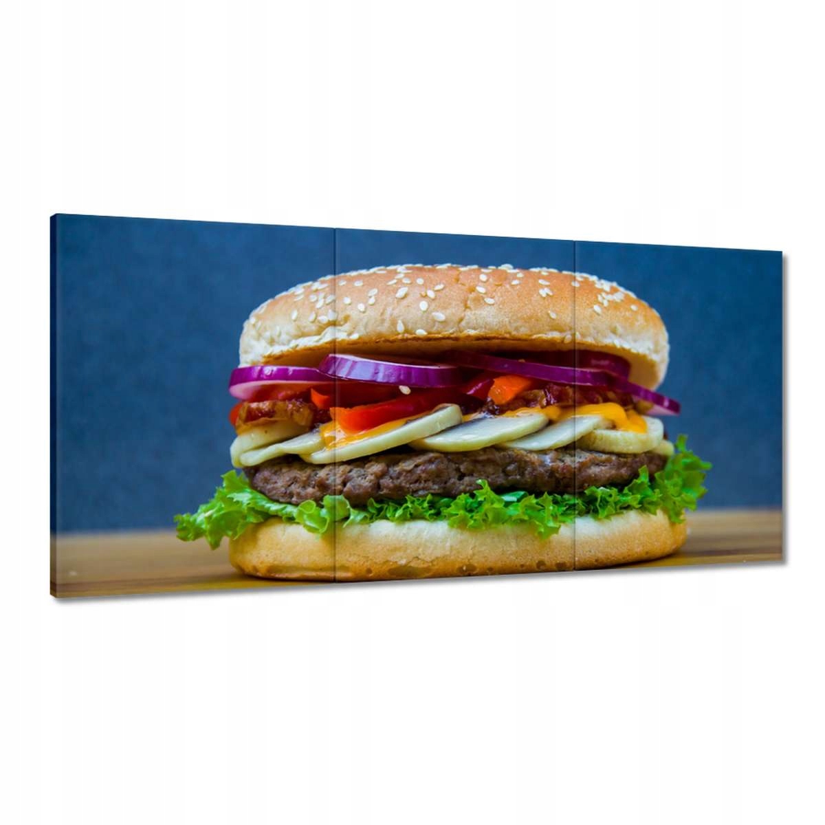 Obrazy 180x90 Hamburger so zeleninou