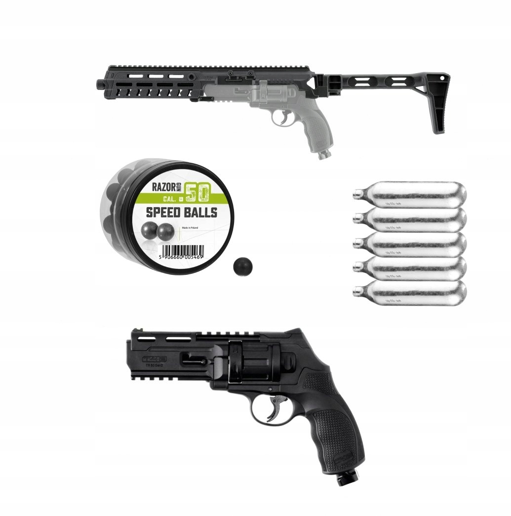 Umarex Zestaw Tr 50 Gen2 (rewolwer, 5szt. CO2, 50szt. kulek, konwersja)