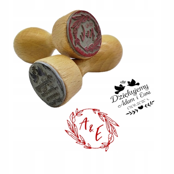 PIECZĄTKA ŚLUBNA PIECZĘĆ STEMPEL ŚLUB WESELE 60 MM Liczba sztuk 1 szt.