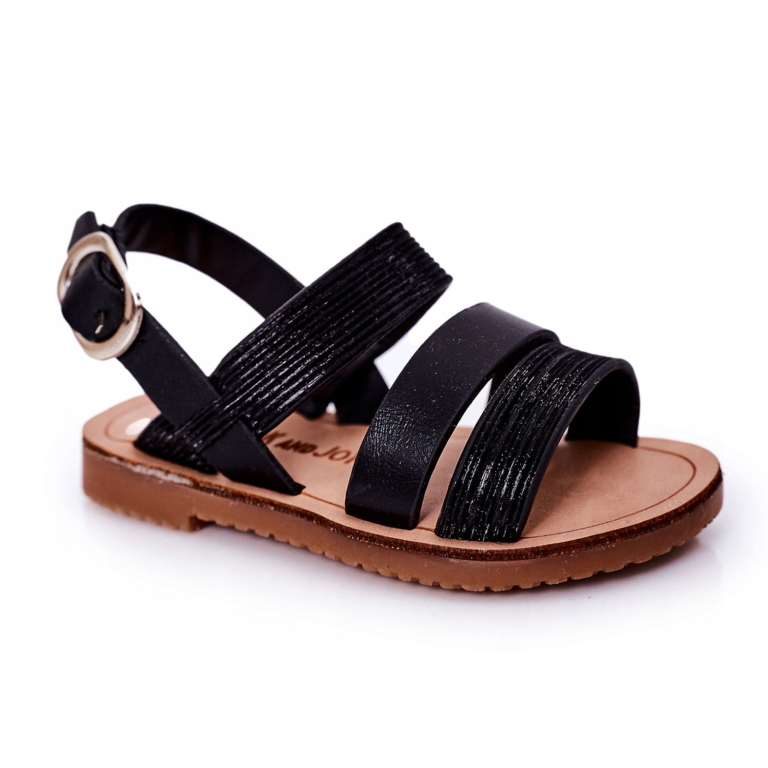 

Dziecięce Błyszczące Sandałki Czarne 23