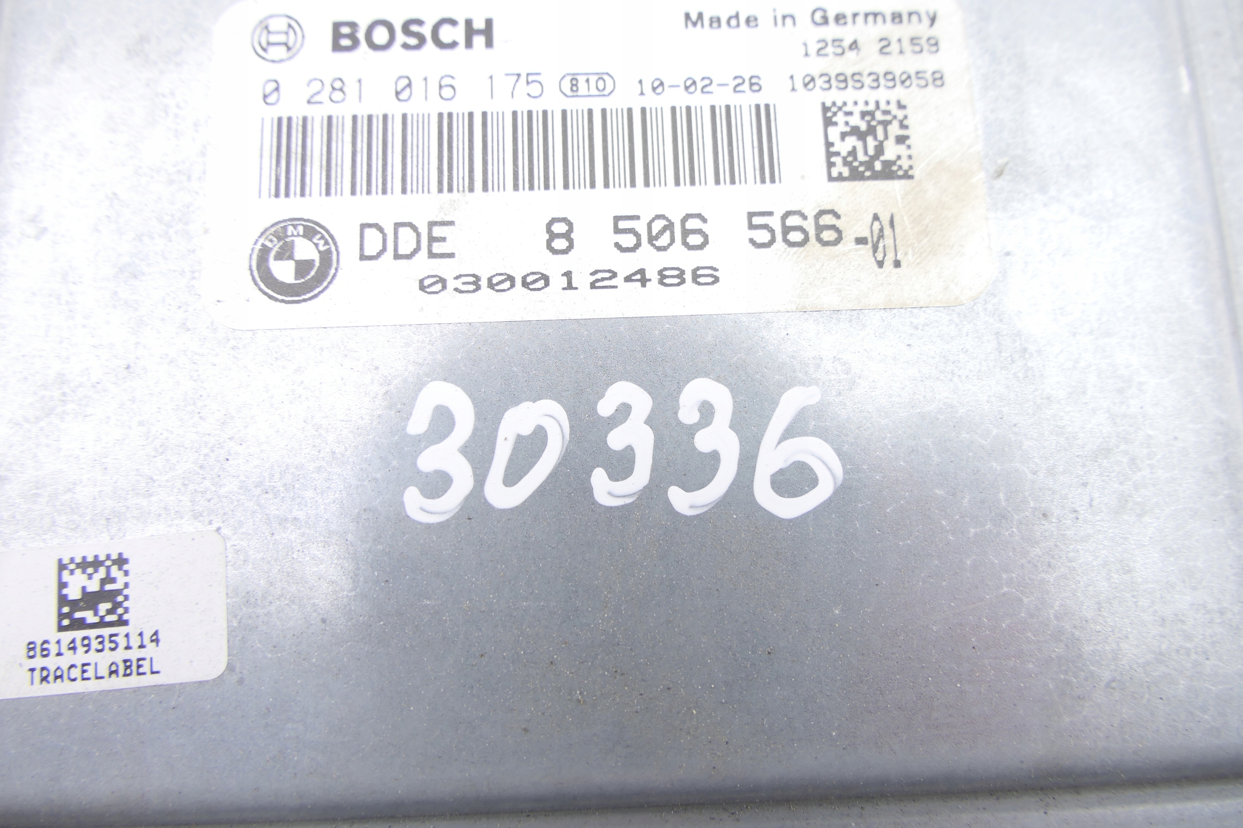 computer control unit of the engine BMW E90 2.0 D 8506566 0281016175