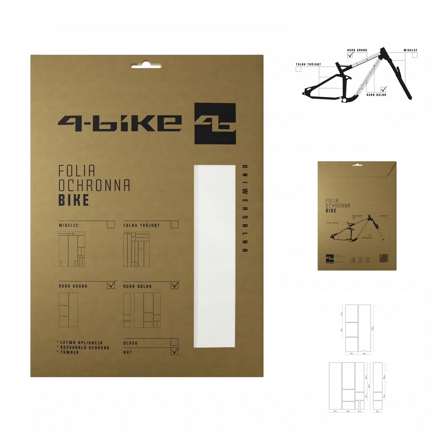 Folia ochronna na rower bike mat standard Extra