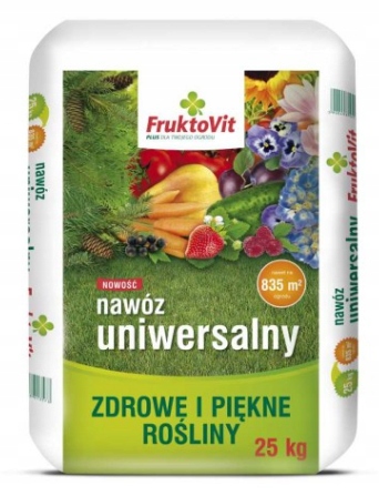 Fruktovit uniwersalny worek 25kg nawóz granulowany