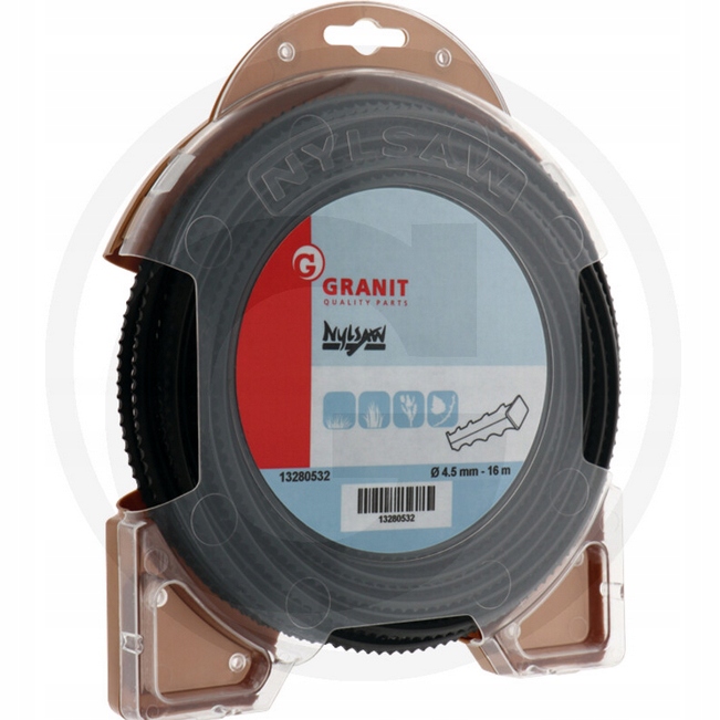 Struna Žraločí Zub Nylsaw Granit 4,5 mm 16 m