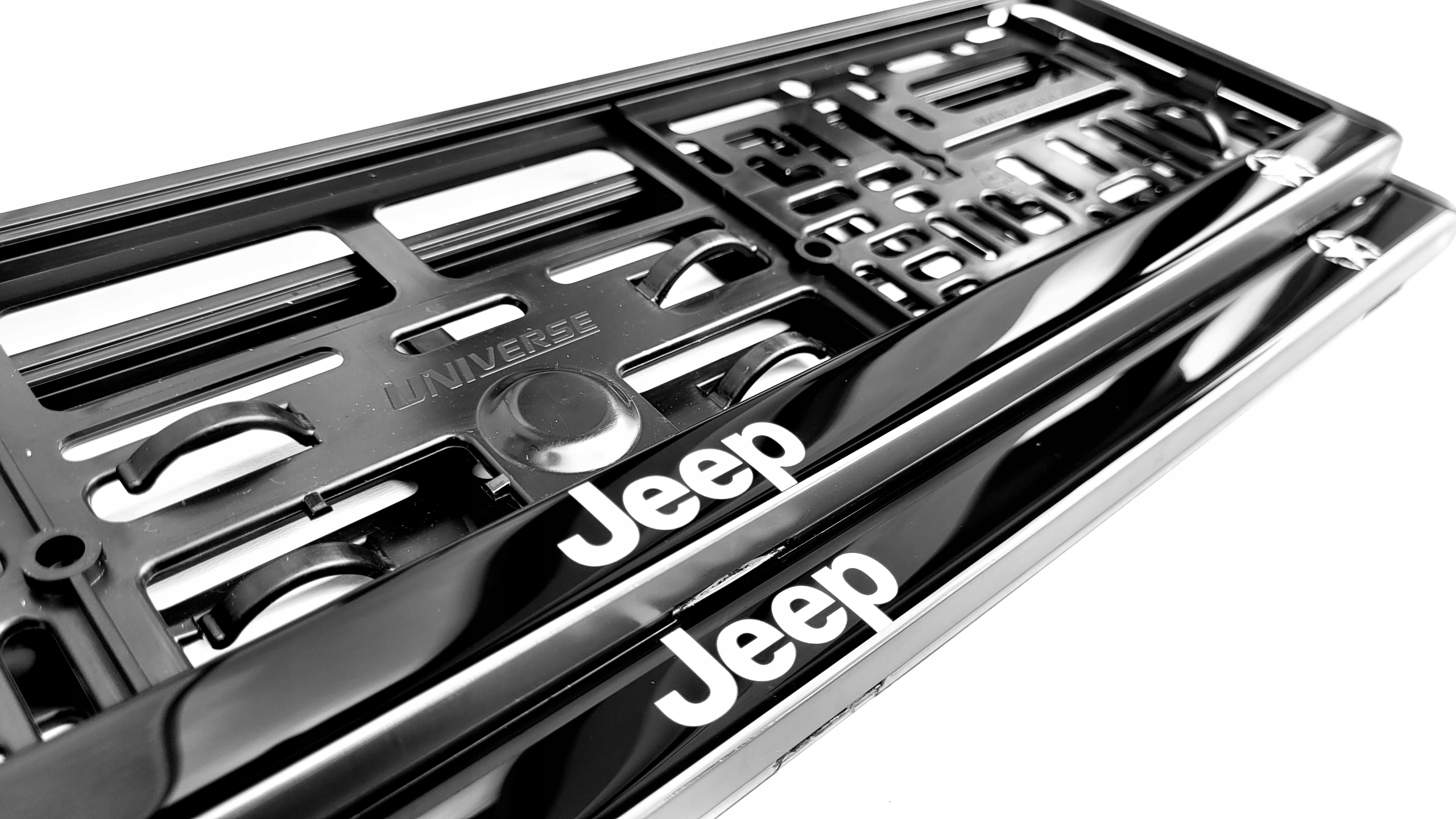 Ramki do tablic rejestracyjnych Jeep Żelowe 2 sztuki