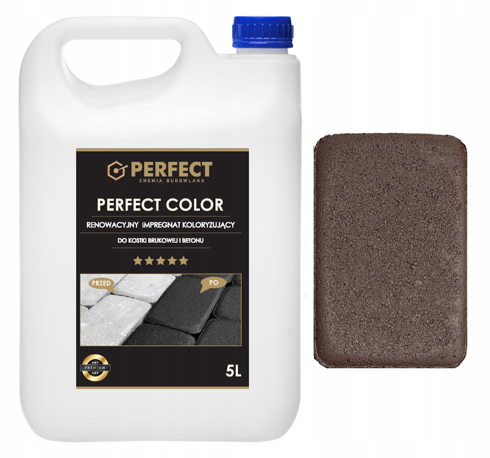 Impregnát Barva pro ploty Betonu Kostky 5 L Bronz