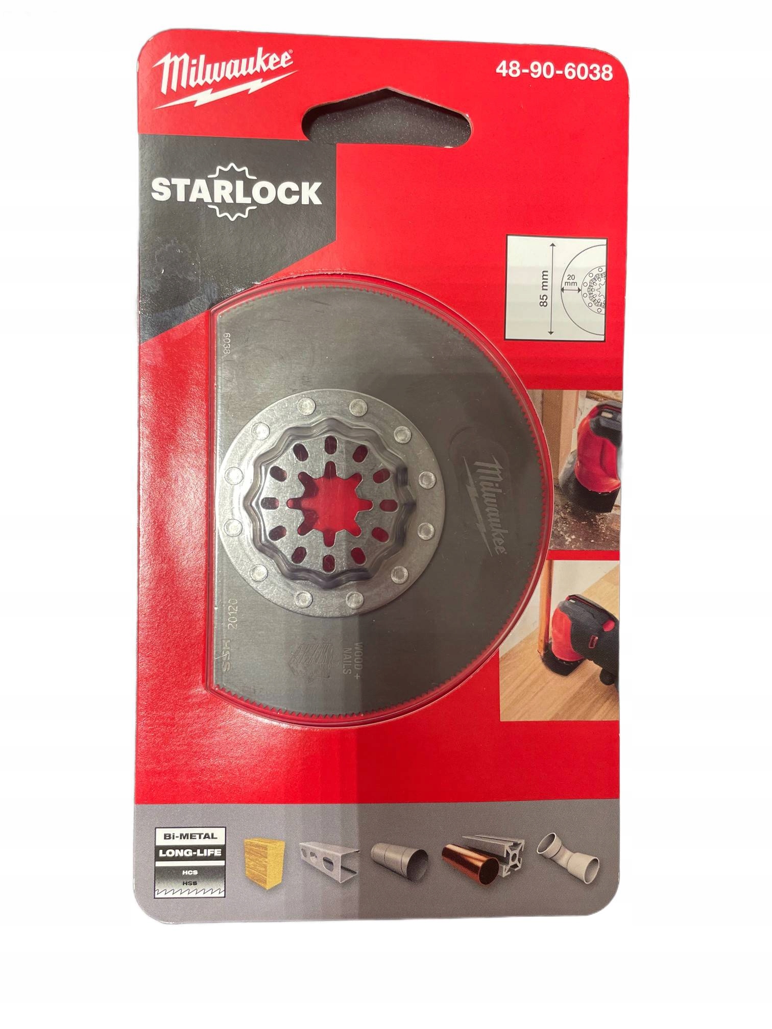 Pilový List plochý segmentový 85 x 20 mm Starlock Milwaukee 48906038