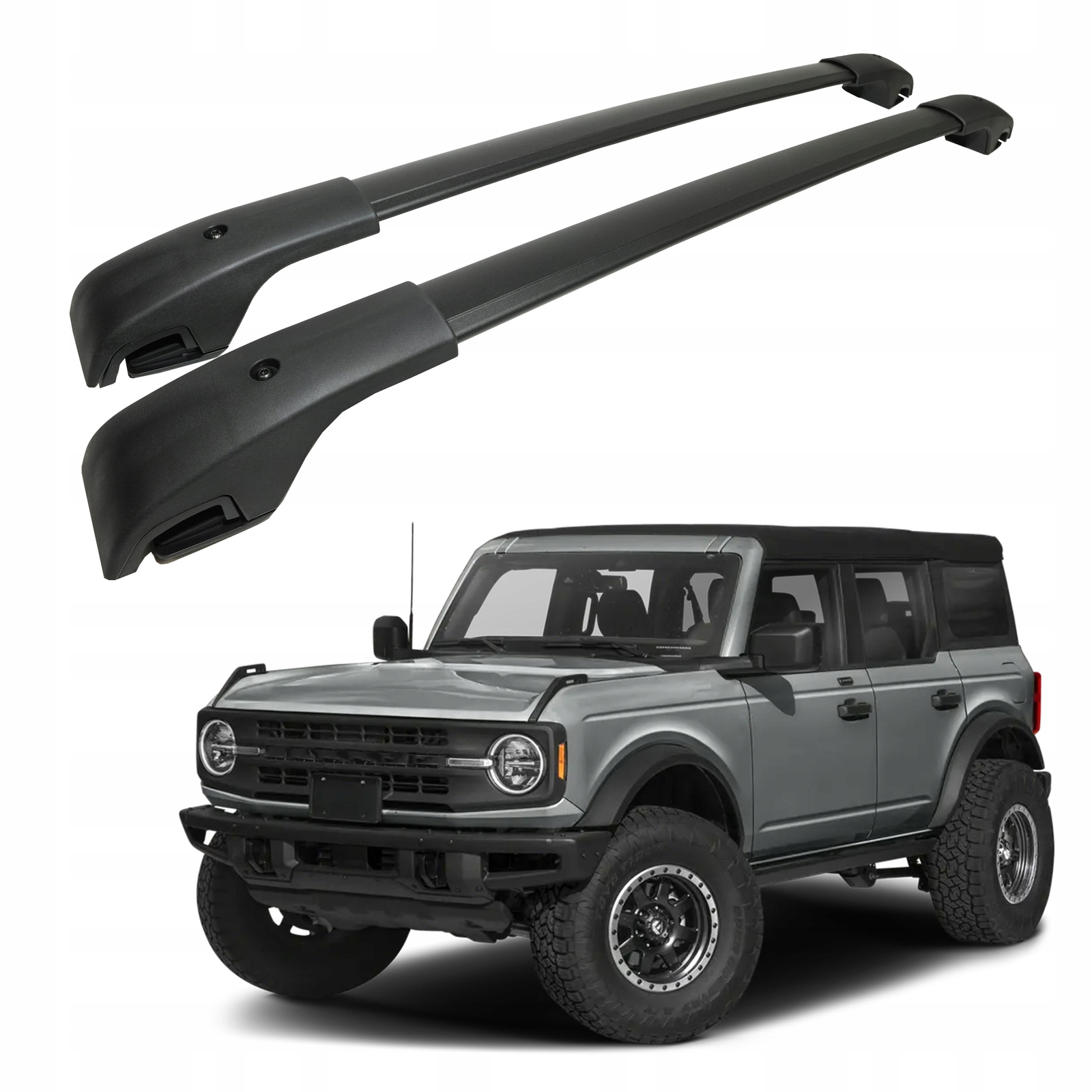 Strešné nosiče priečniky pre Ford Bronco 2021- 4-Dvere Oem štýl čierny 2 ks