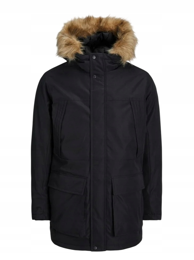 Jack & Jones Premium Pánská černá Zimní Bunda Parka velikost S