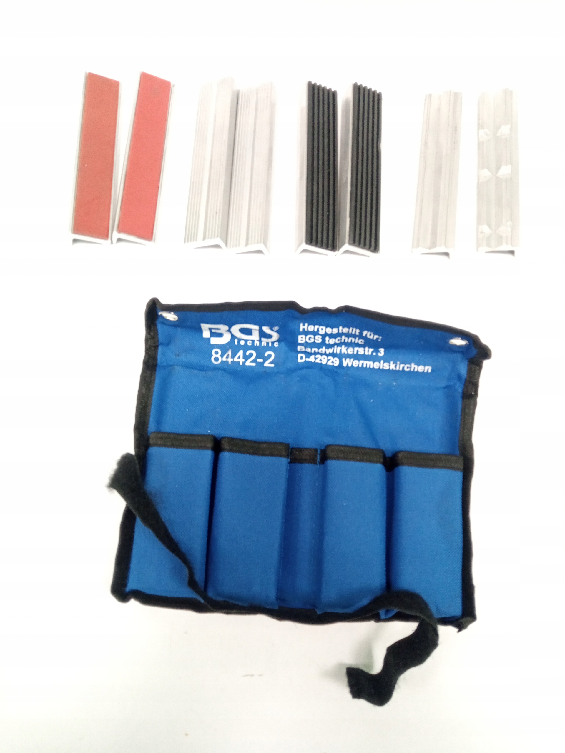 Hliníkové krytky pro svěrák 125 mm, 8 szt.BGS