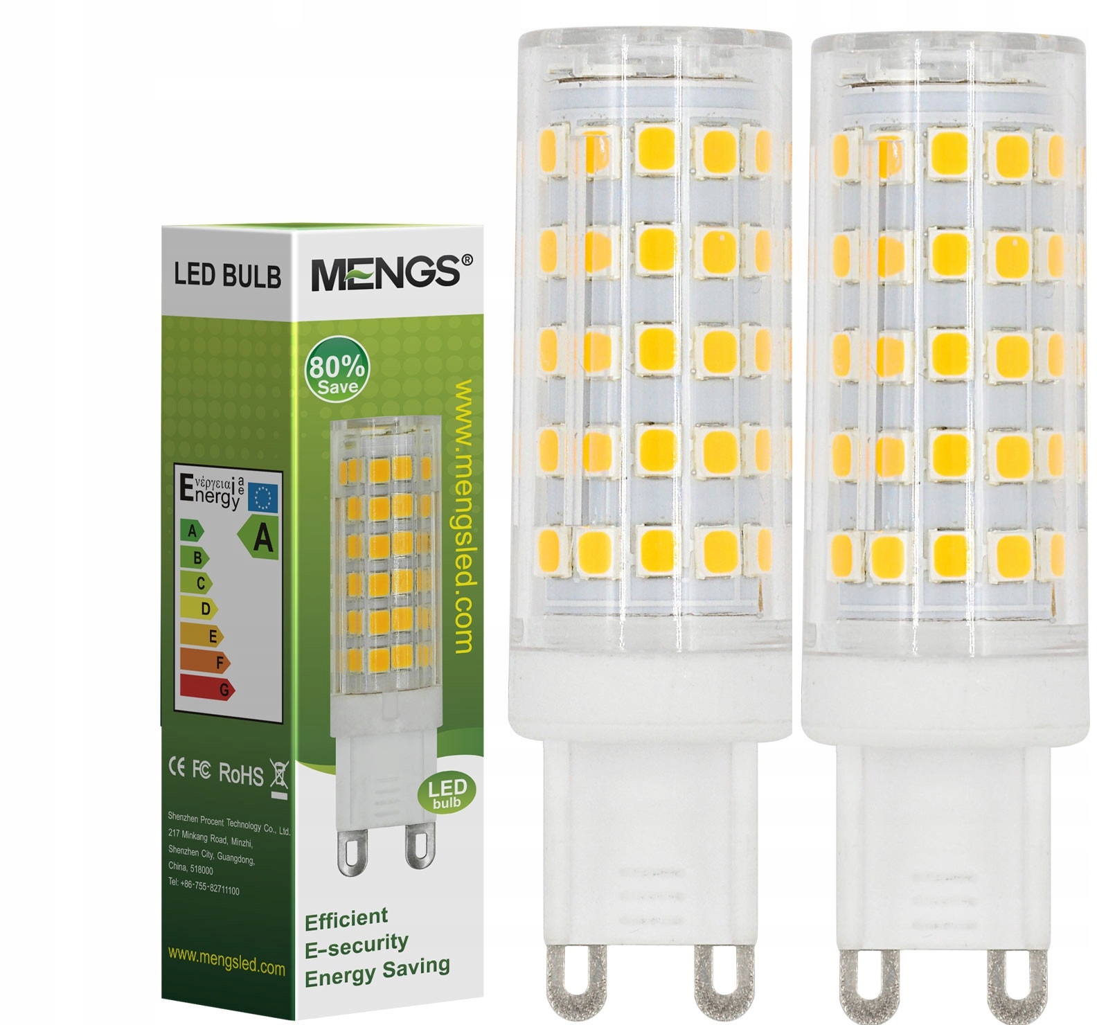 

Żarówka Led G9 10W=80W Biały Ciepły 2szt 800LM