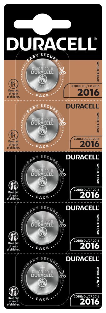 

Bateria litowa guzikowa 2016 Duracell 5 szt