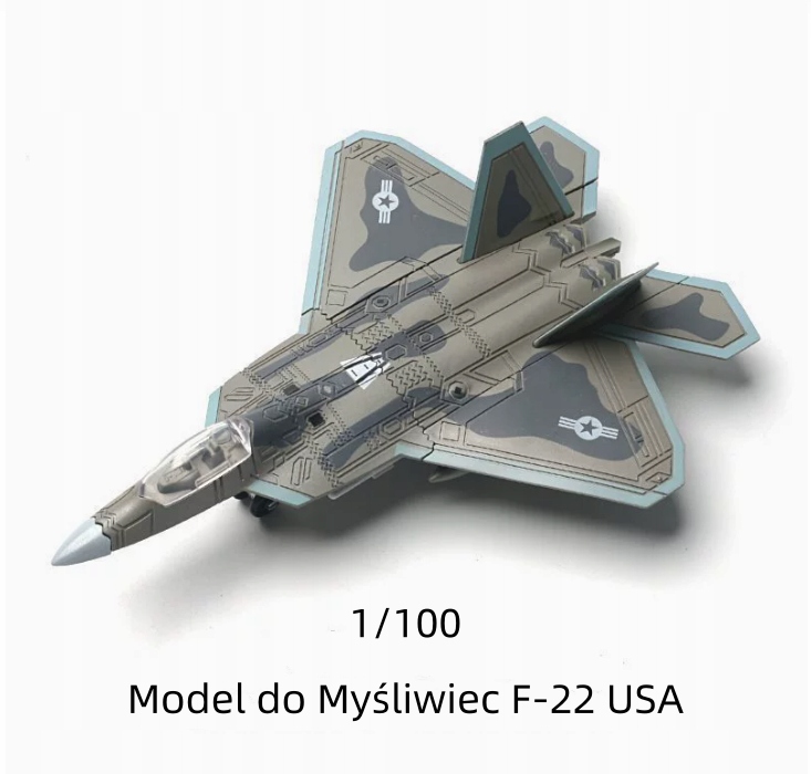 Model do składania myśliwca F-22 z USA