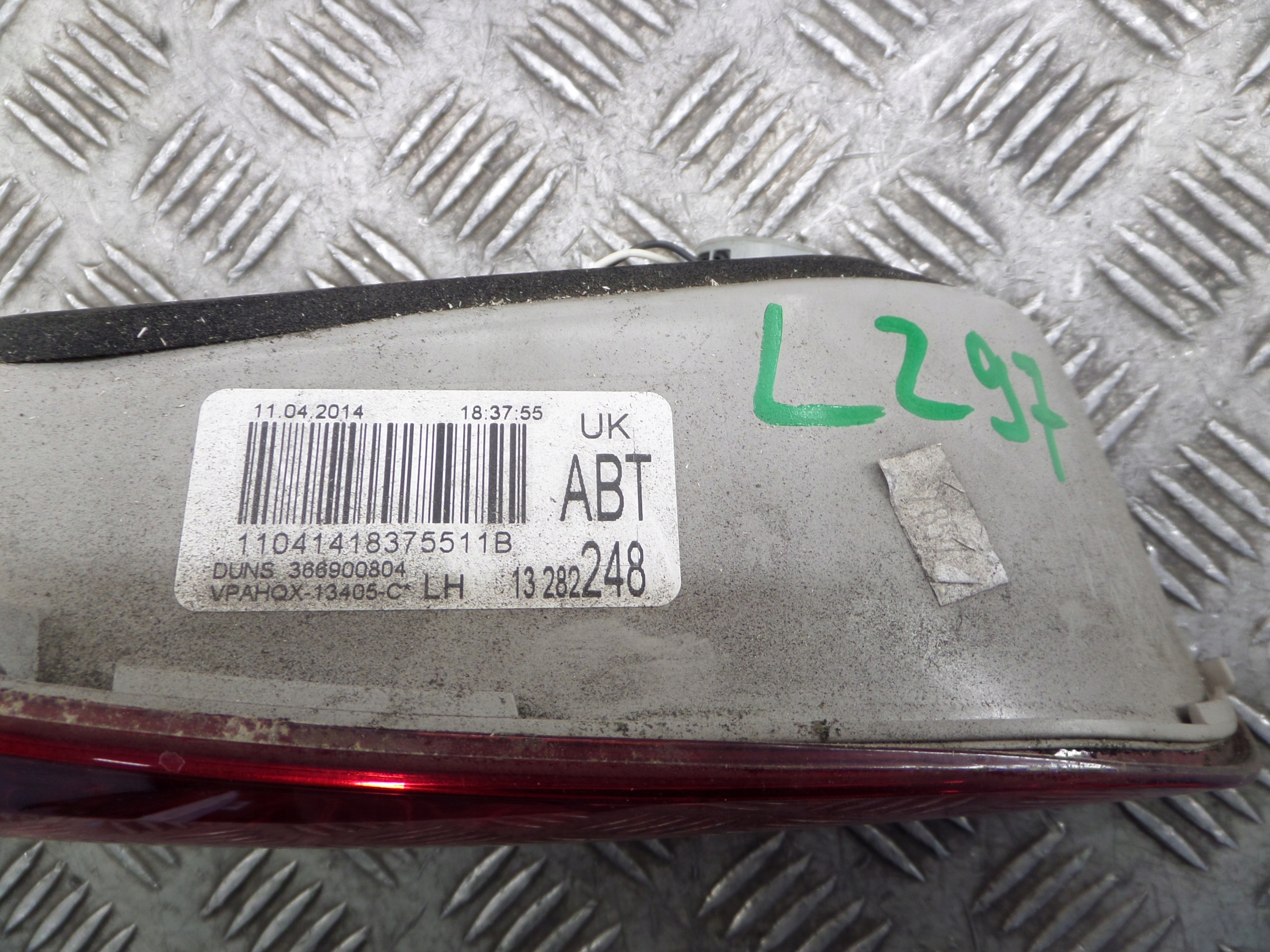 OPEL ASTRA J light left rear to the bonnet 13282246