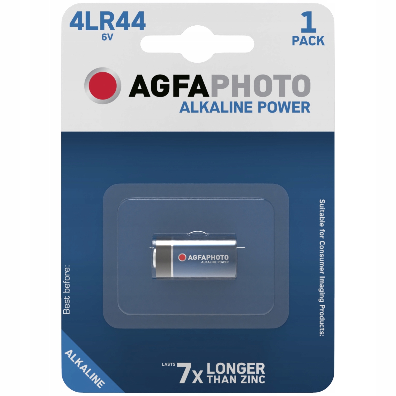 

1x Bateria Agfaphoto Alarmowa 4LR44 6V Alkaliczna