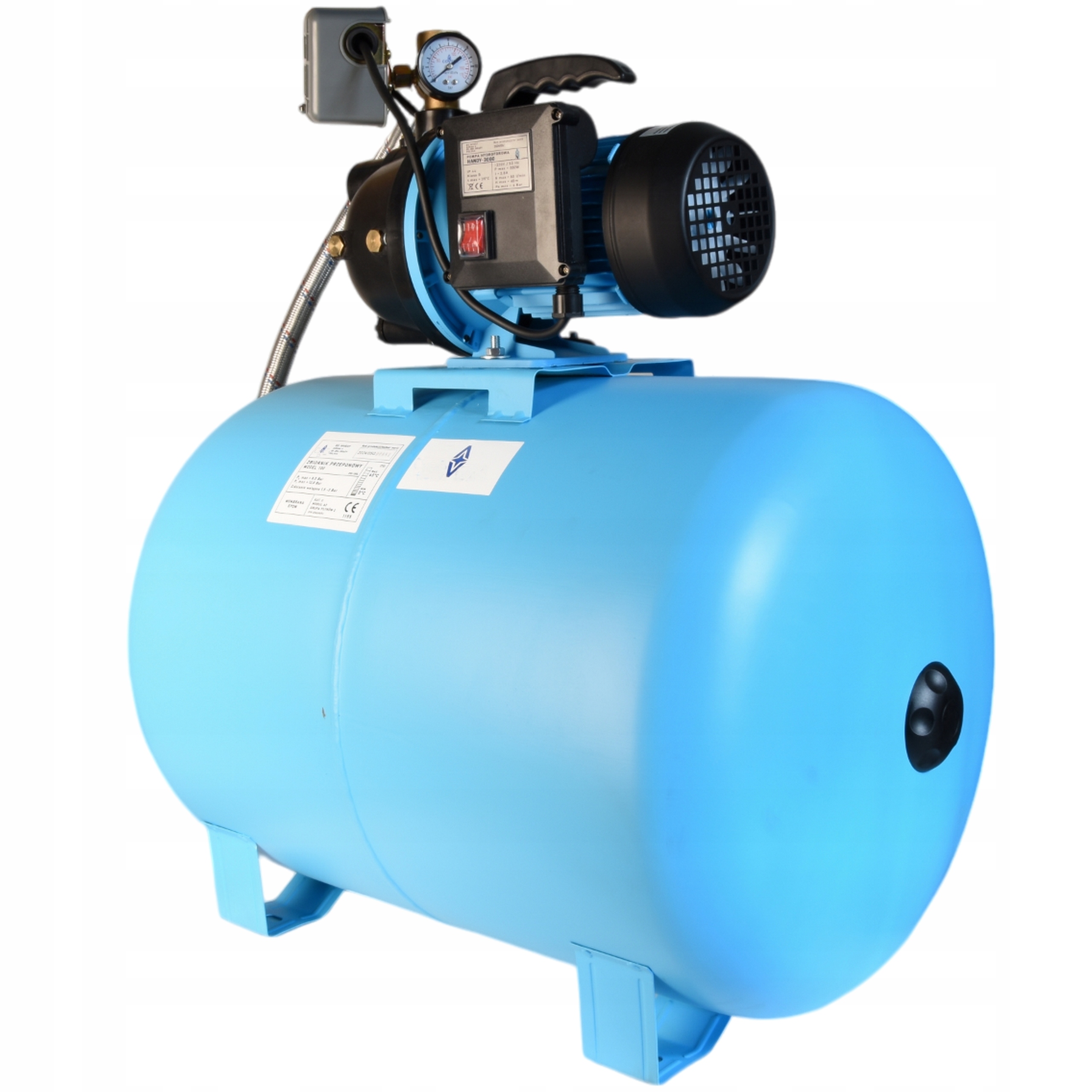Hydroforová Sada 50 L Ručná Pumpa 3000 Výkonná 550 W 3000 L/h Nádrž 50 L