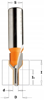 Cmt 913.201.11 Fréza Hm D=11,1 d=4,36 I=26,6 S=8 I2=12,7