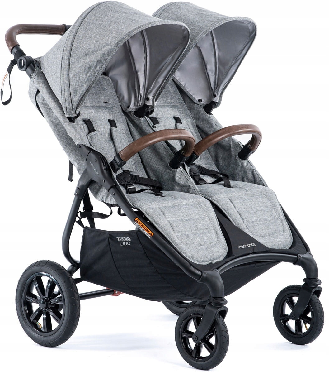 WÓZEK BLIŹNIACZY VALCO BABY SNAP DUO TREND SPORT GREY MARLE
