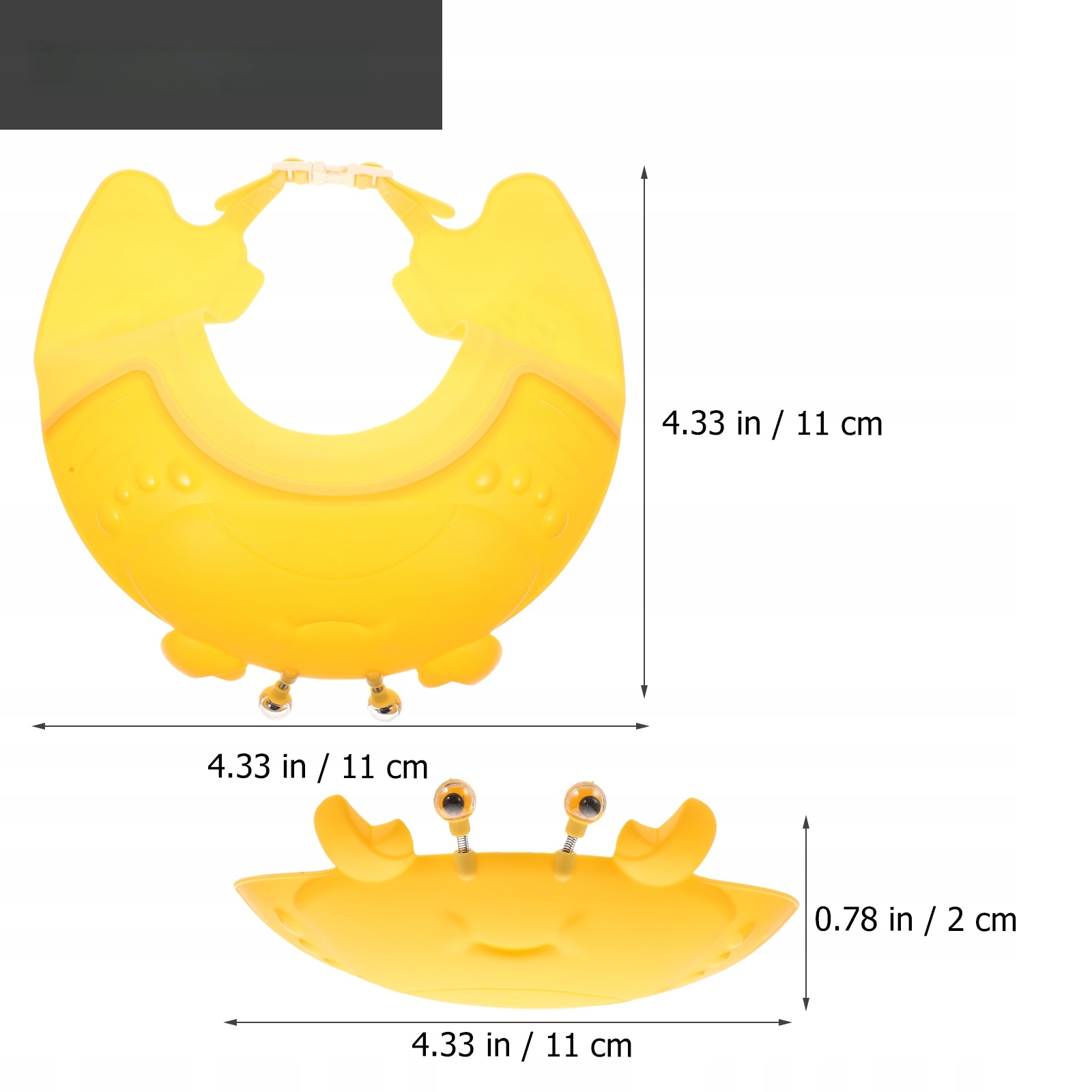 CZAPKI PRYSZNICOWE DLA DZIECI BONNET Z DASZKIEM WANNY Długość 30 cm