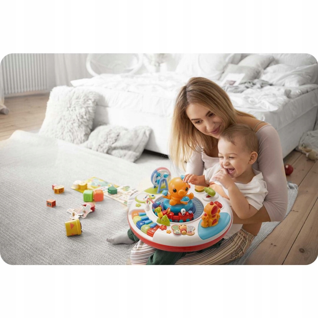 Stolik edukacyjny z muzyką i dźwiękiem Ricokids 781800 Efekty dźwiękowe podświetlenie LED świetlne