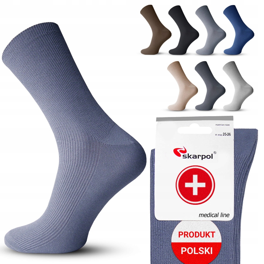 

Skarpety skarpetki Bezuciskowe męskie *42-44
