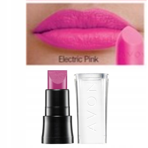AVON Ultramatowa szminka ELECTRIC PINK próbka 0,6 g + GRATIS