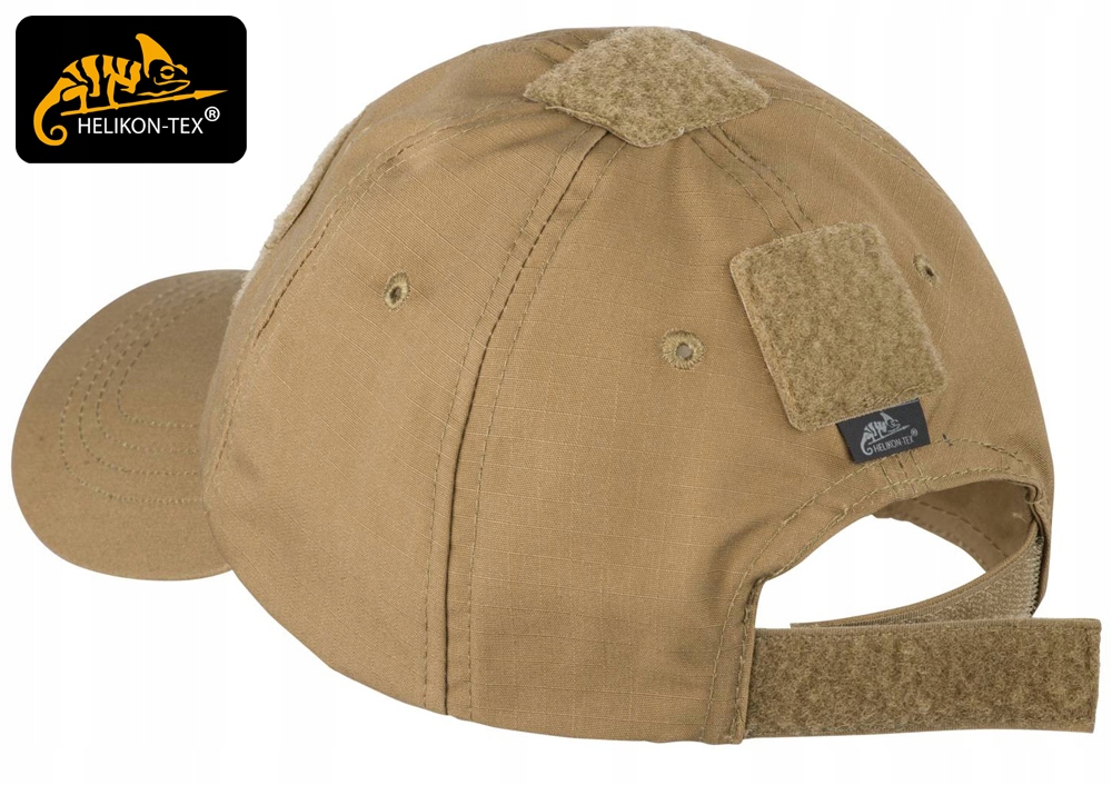 Czapka z Daszkiem Helikon Baseball Cap Rip-Stop Velcro US Woodland Materiał dominujący bawełna
