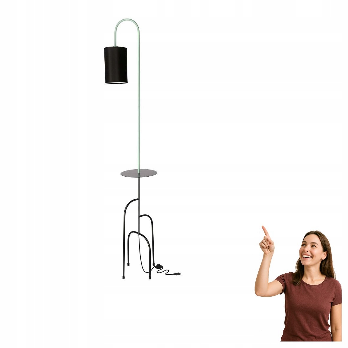 Podlahová lampa s poličkou Ravello 51-00064 Candellux