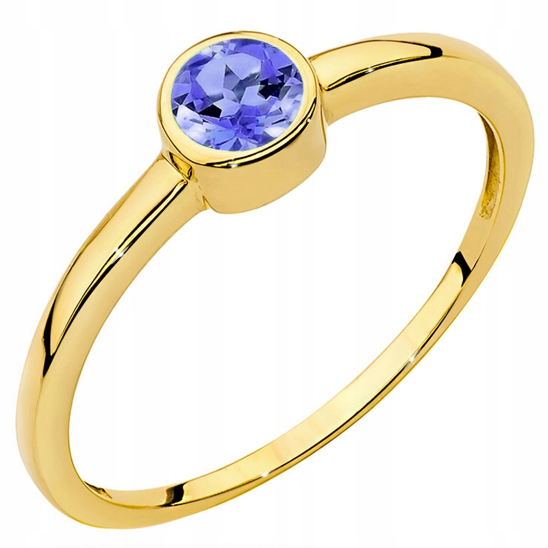 Zlatý Prstýnek pr. 585 s Tanzanitem 0,35 ct 14k