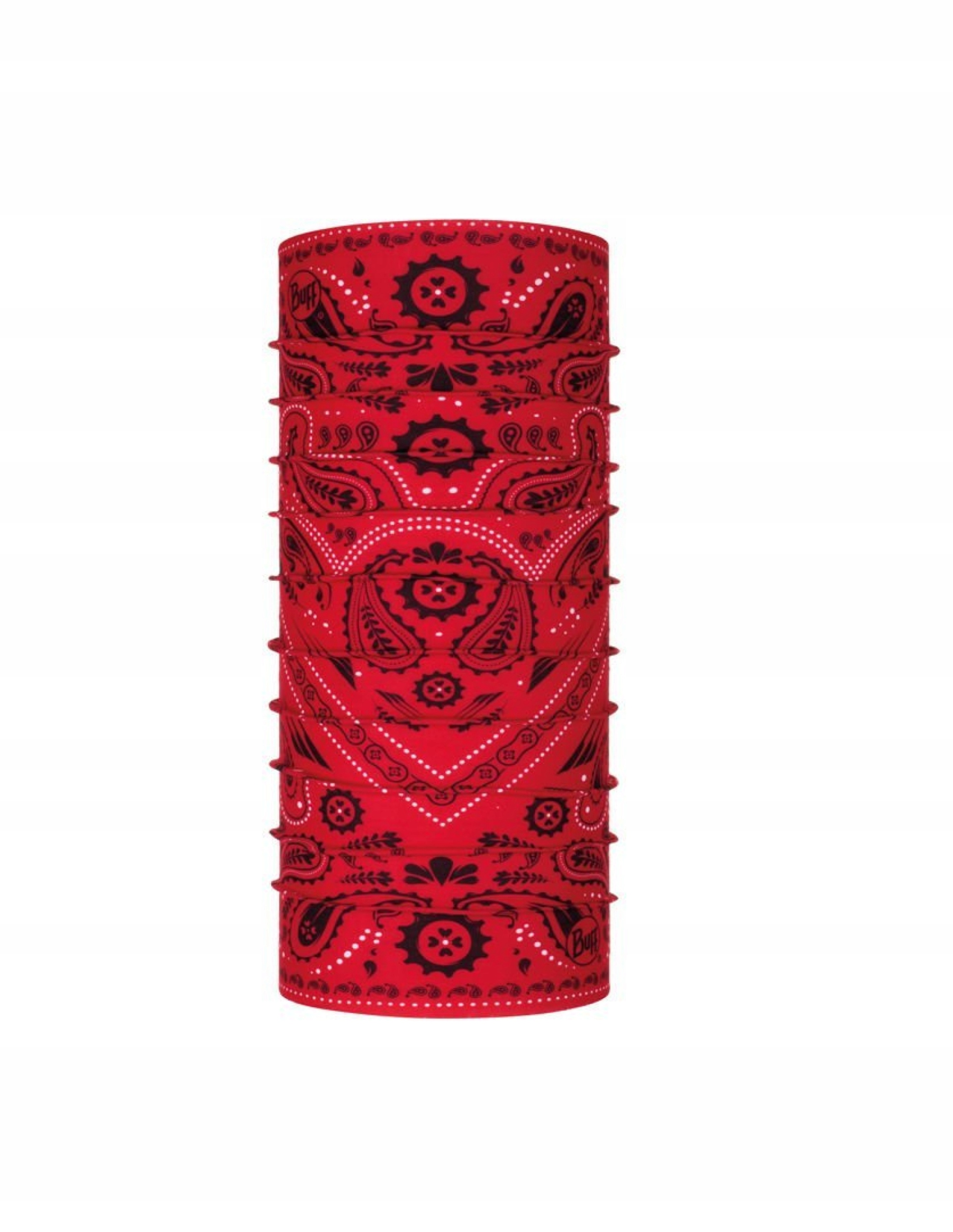 Chusta wielofunkcyjna Buff Original Ecostretch Czerwono-czarny