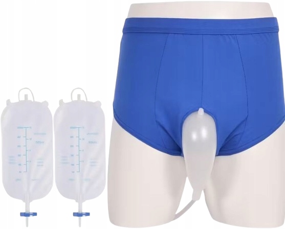 Set Pro Inkontinenční 2 Nádoby 500 ml Bavlněné Boxerky XXL