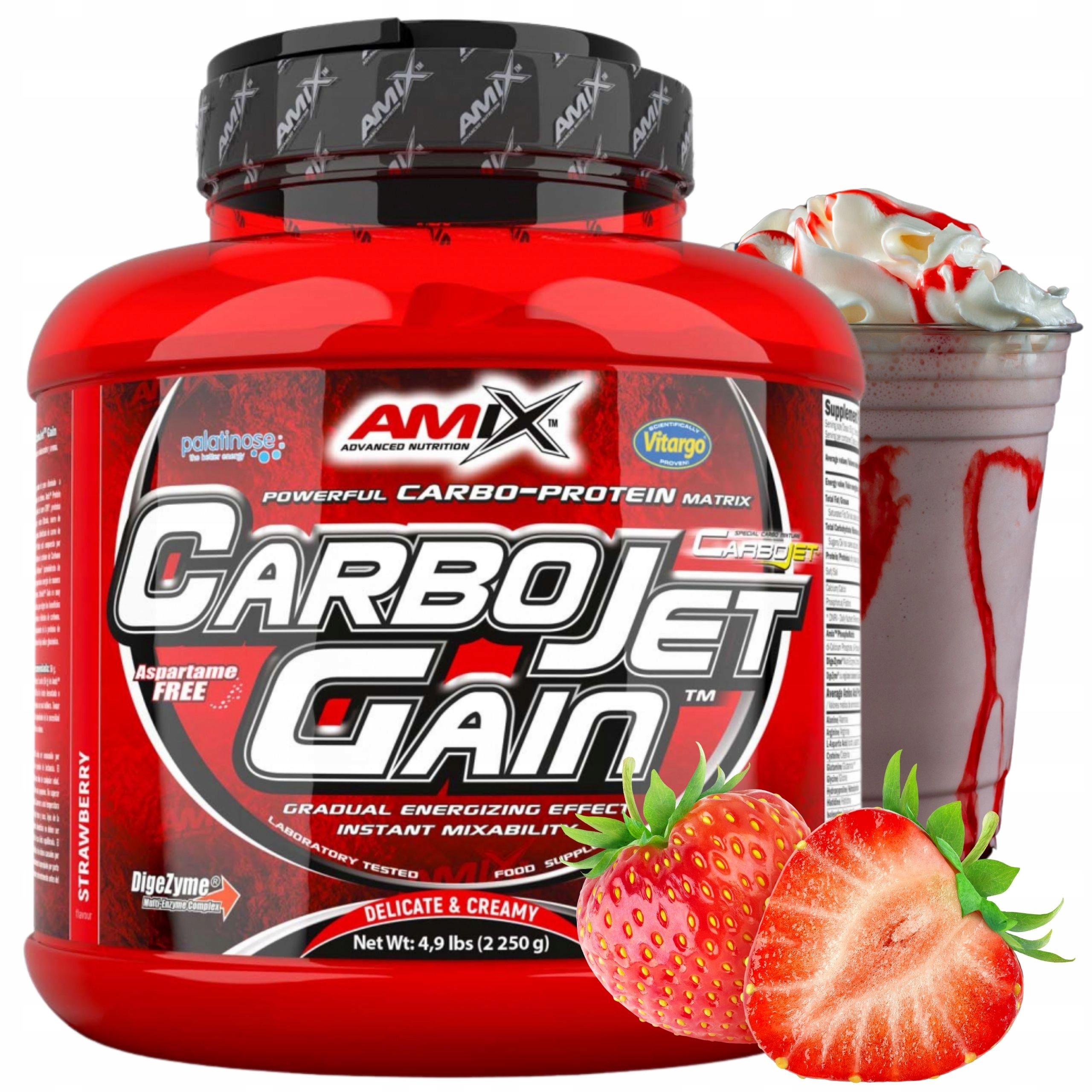 Kondicionéry Na Hmotu Gainer CarboJet Gain Komplexní sacharidy Bílkoviny Cfm 2250 g