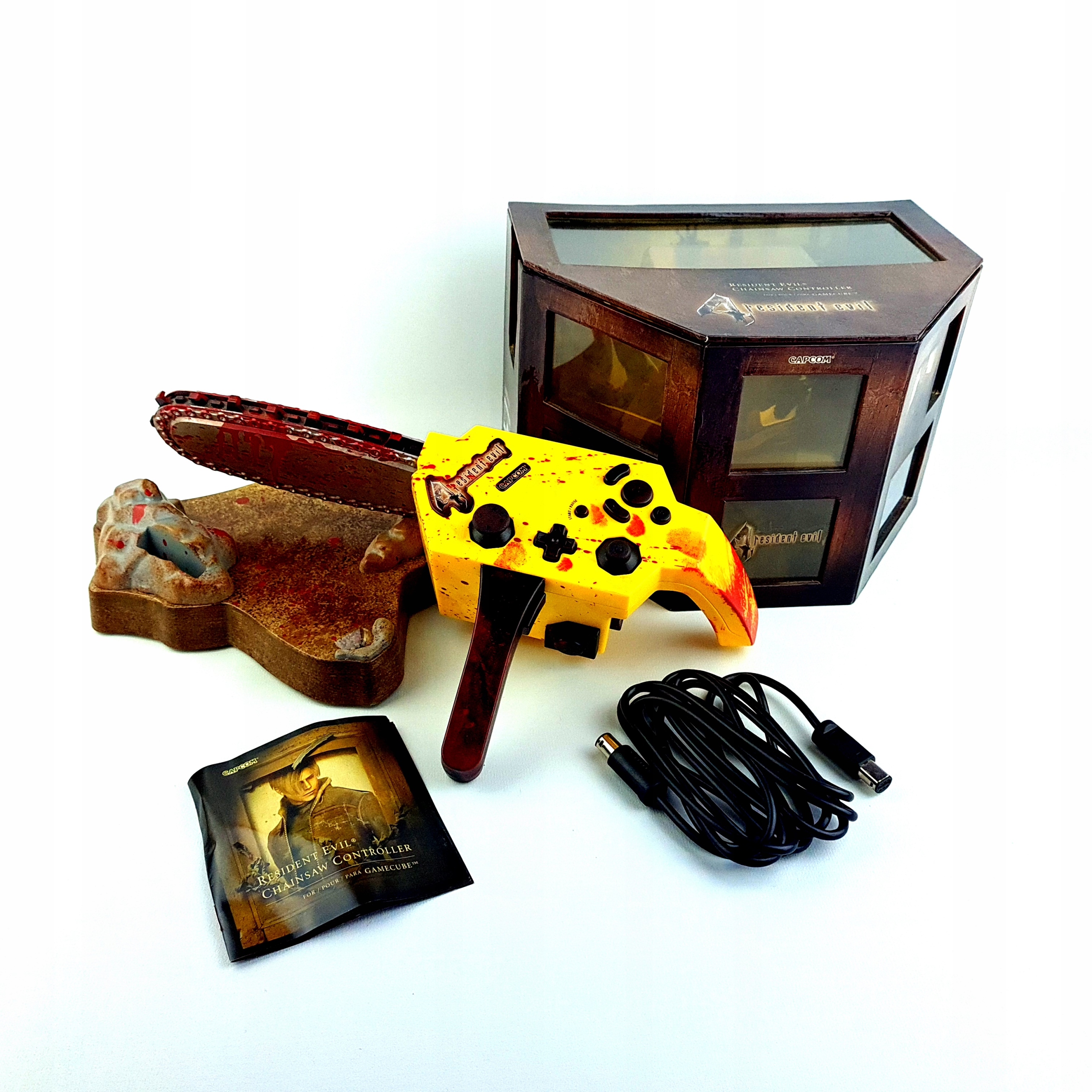 RESIDENT EVIL 4 IV KONTROLER PAD DO NINTENDO GAMECUBE SAW PIŁA ŁAŃCUCHOWA