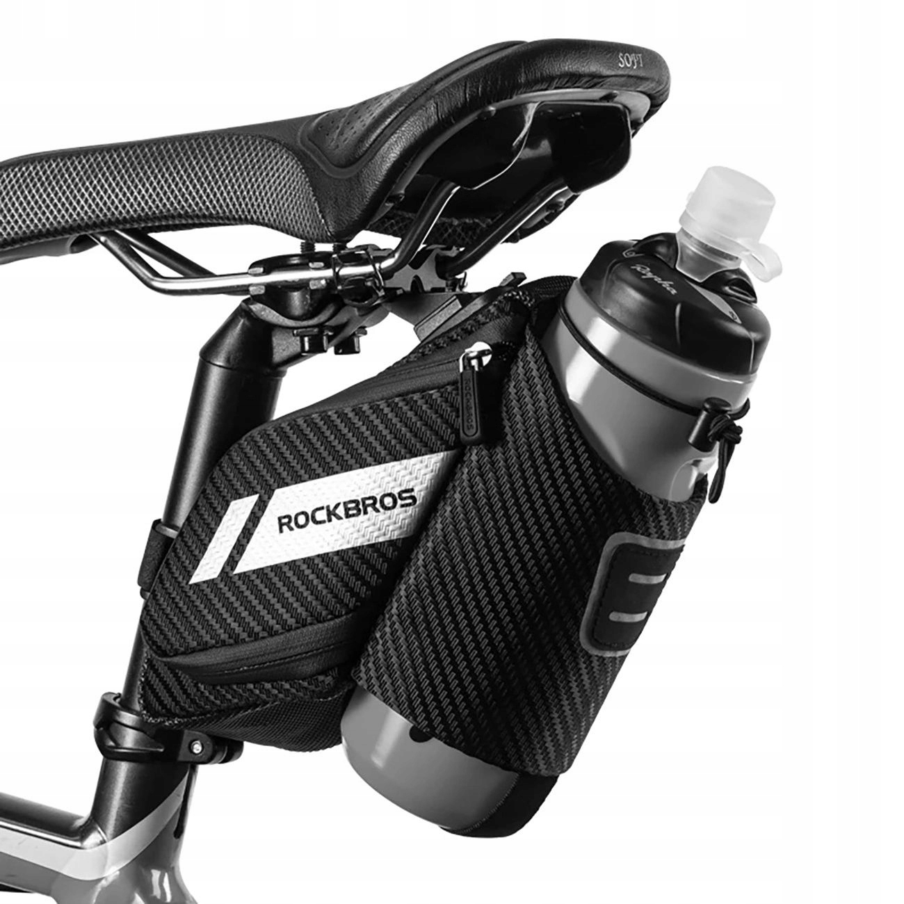 Torba rowerowa podsiodłowa 1,5L z kieszonką na bidon