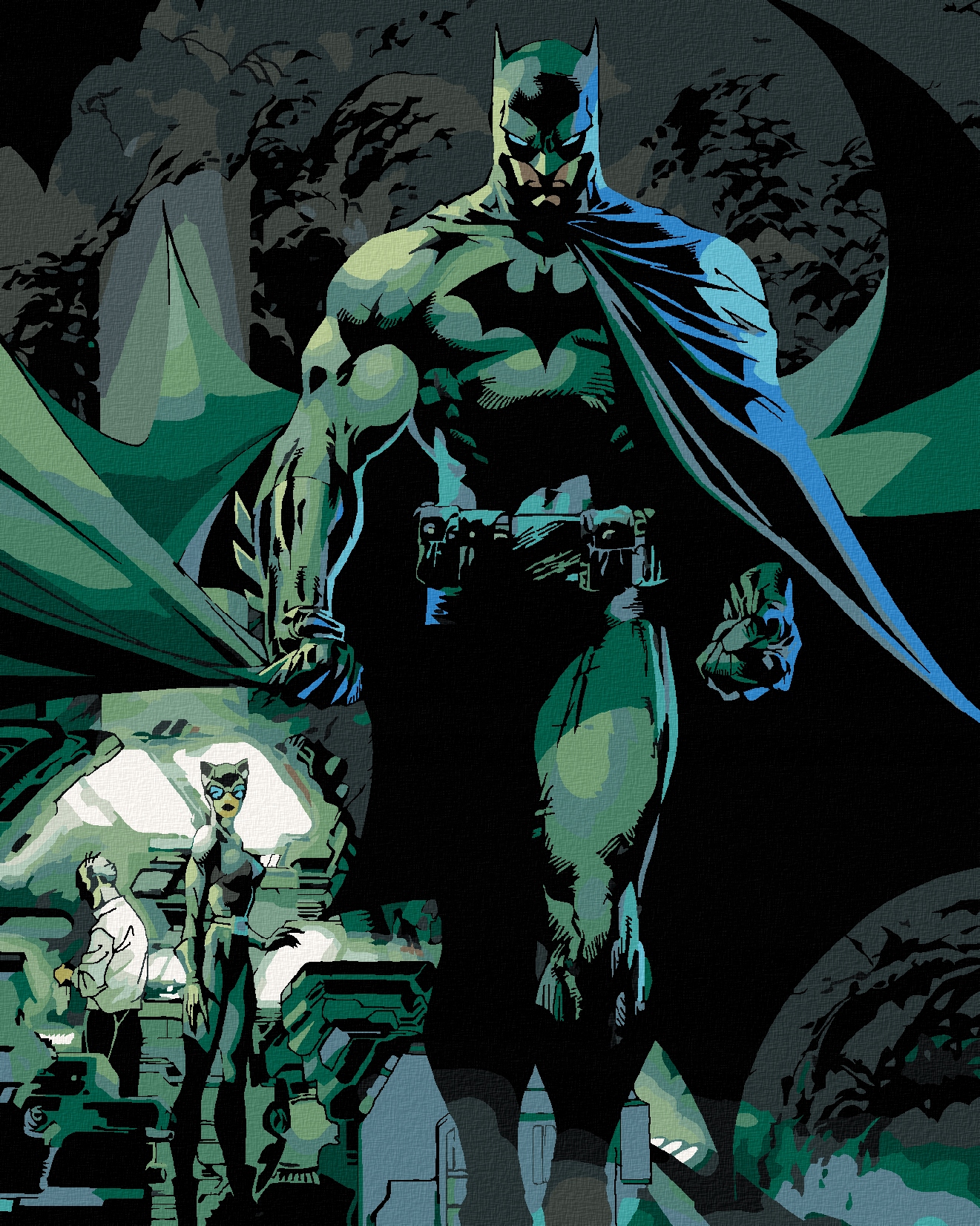 Malování podle čísel Batman na rámu Zuty