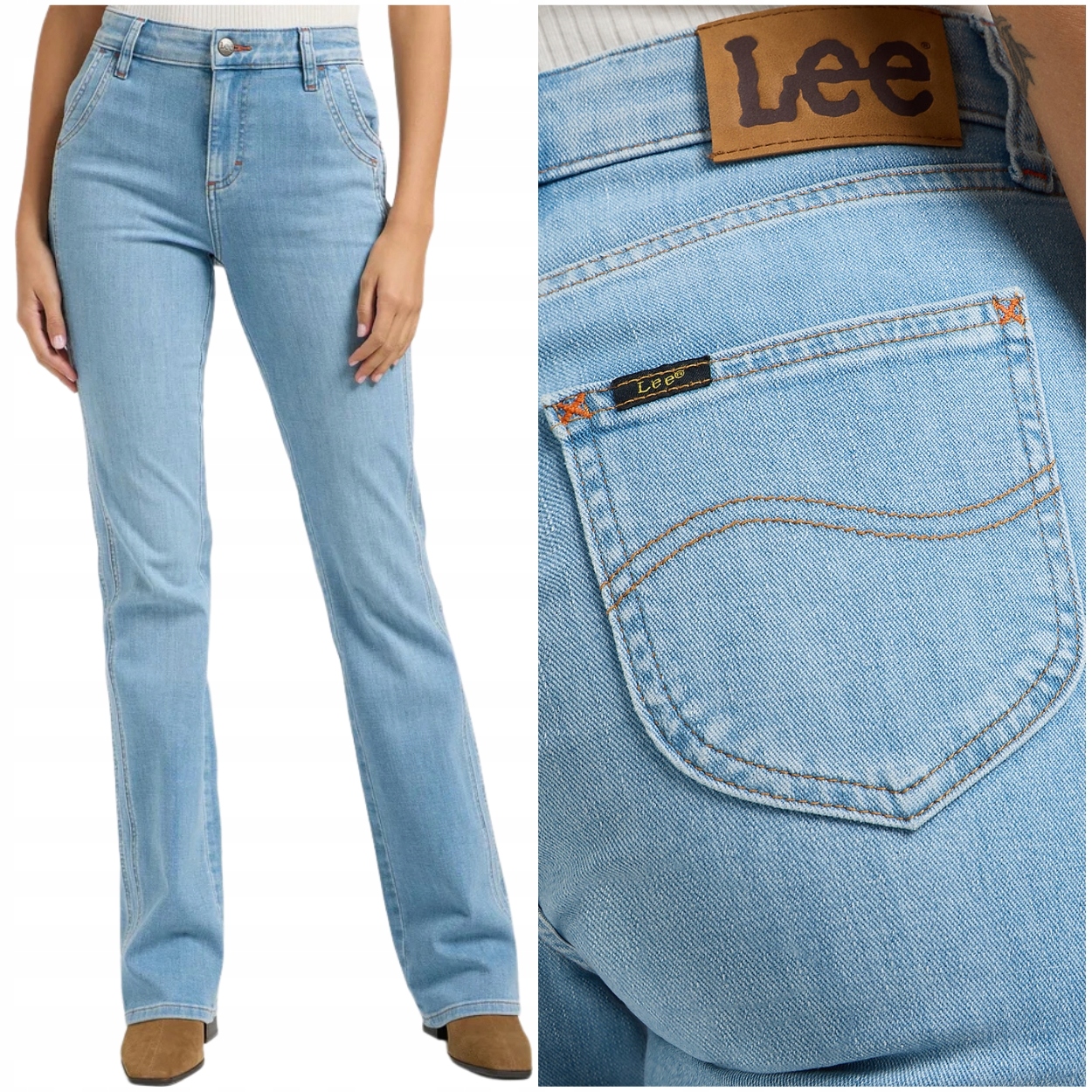Lee Double Seamed Boot Jeans rozšiřitelné dámské džínové kalhoty W28 L33