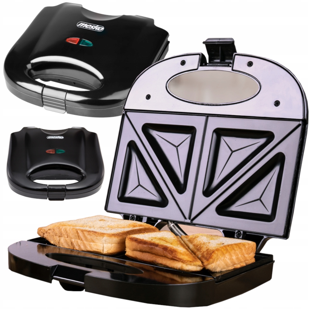 TOSTER OPIEKACZ DO KANAPEK TOSTÓW SANDWICH 850W NIEPRZYWIERAJĄCA POWŁOKA