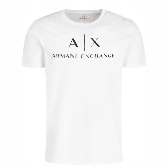 Armani Exchange tričko s s potiskem a logem 100% bavlna, bílá, velikost XL