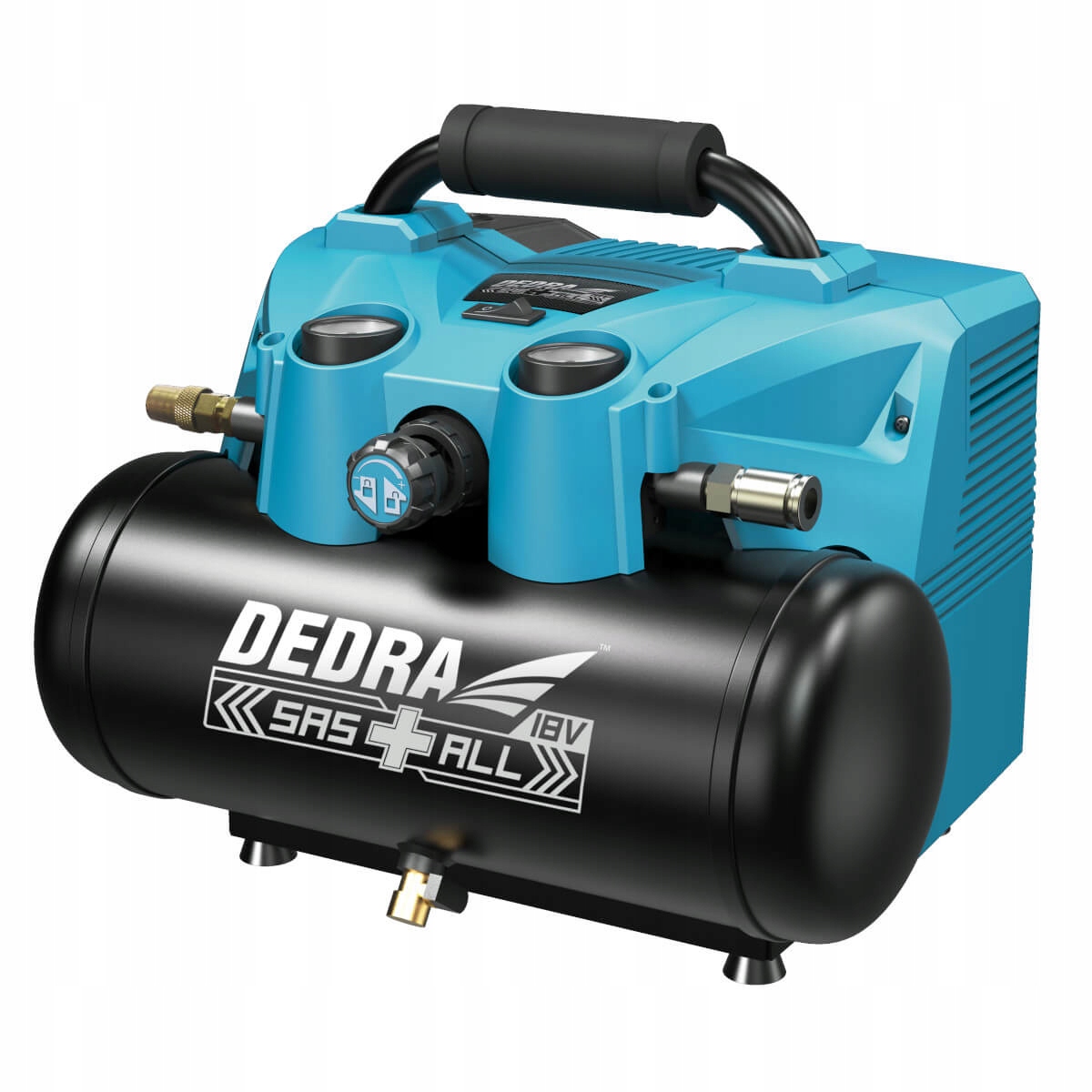 DEDRA AKUMULATOROWY KOMPRESOR BEZOL 2x18V DED7077V