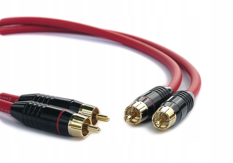 Cavi Van Damme Pro Da RCA Phono A RCA Phono Placcati Argento Puro OFC Blu 25cm - Foto 2