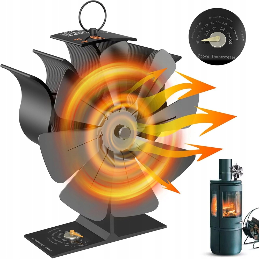 Termoelektrický Krbový Ventilátor Napájený Teplem, Krbový Ventilátor