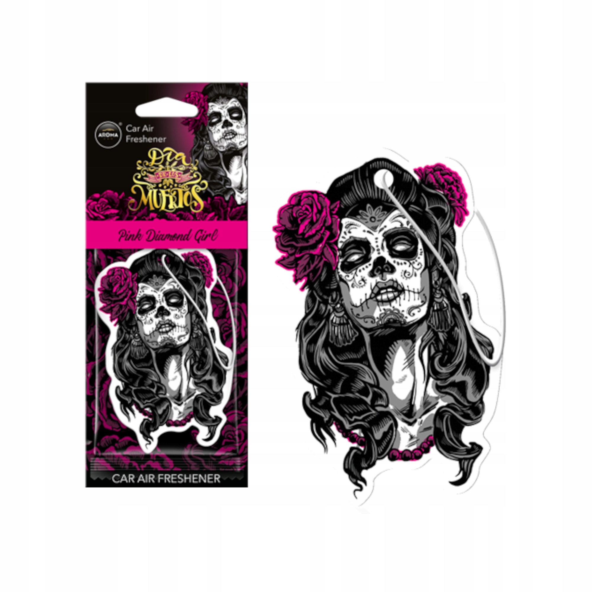 Aroma Pink Diamond Girl Dia De Los Muertos Zawieszka Zapachowa